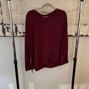 Old Navy Women's Long Sleeve Burgundy Tee